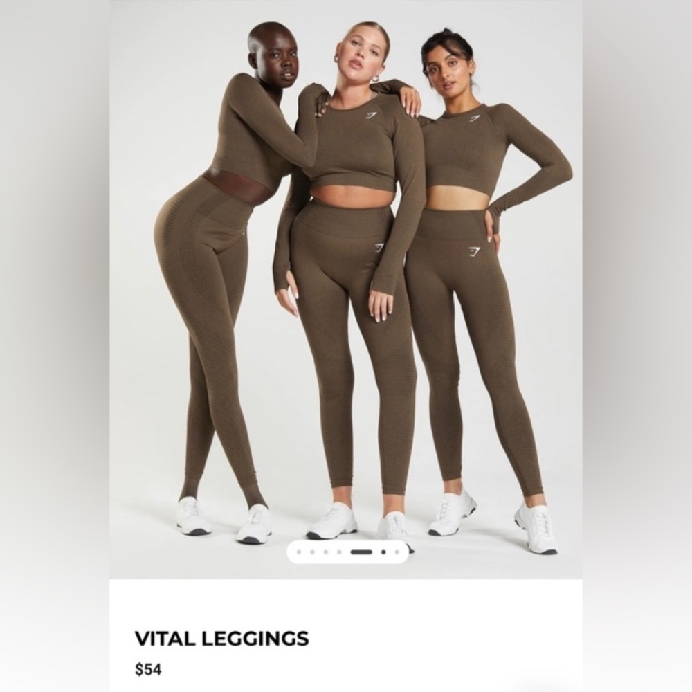NWOT Gymshark Brown Vital Leggings